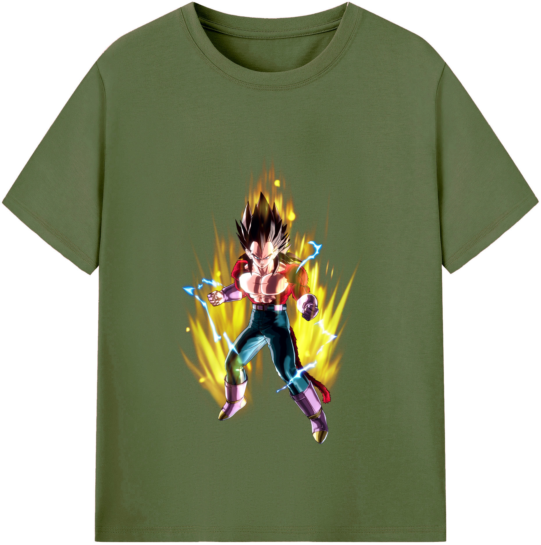 （画像用） ドラゴンボール ベジータ四世（Bejīta Yonsei）DRAGON BALL Vegeta IV 綿100％半袖Tシャツ（フロントプリント）